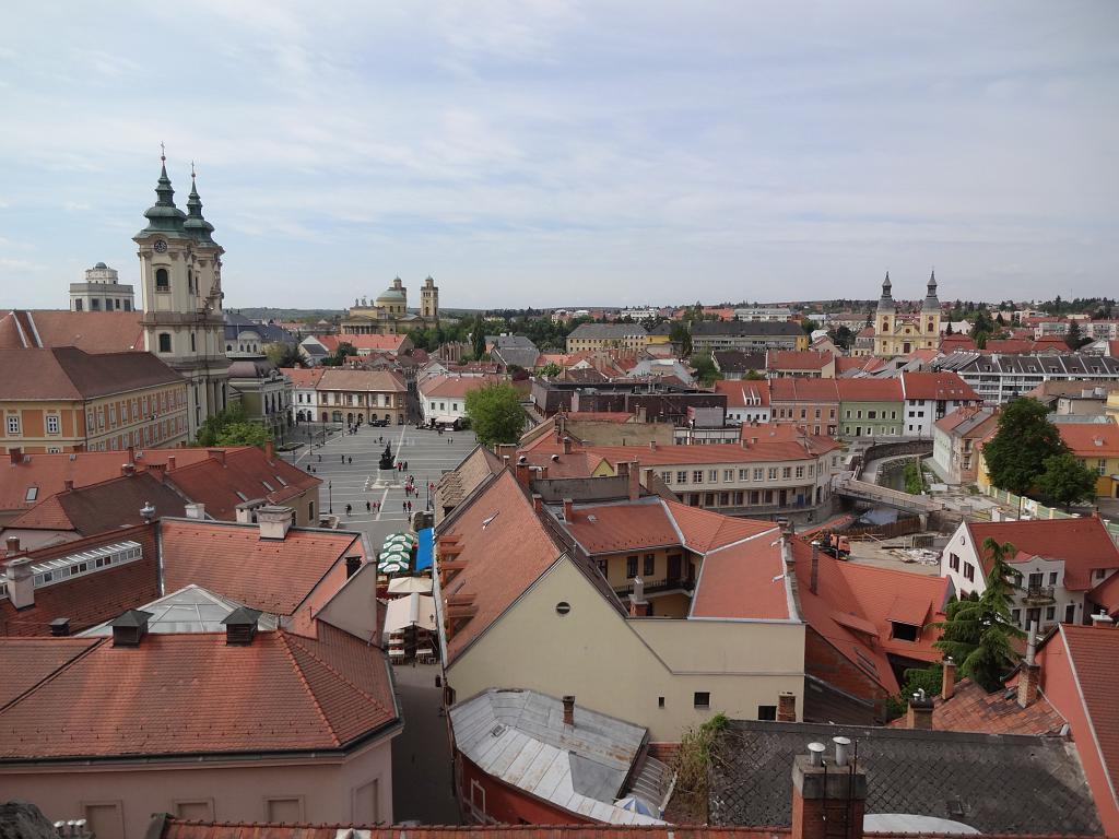 View from the Fortress to Eger's Main Square - Istvan Dobo Ter